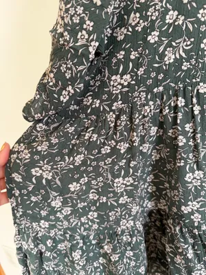 Floral Dress Green Size L thumbnail 5