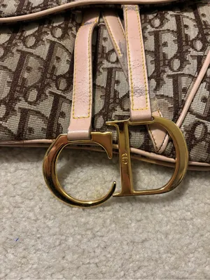 Christian Dior Vintage Pink and Brown Saddle Bag RARE thumbnail 2
