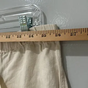 Free People Revolve Tomboy Linen Shorts Size S Color is Cream Oversized thumbnail 10