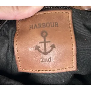 Harbour 2nd Luna Cognac Leather Crossbody Belt Bag Convertible 5 Compartment thumbnail 9