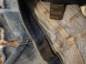 Buckle Black Size 26 Distressed Blue Denim Shorts Fit No 53 thumbnail 3