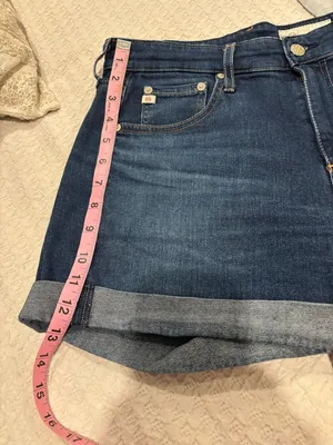 AG Adriano Goldschmied Hailey Rollup‎ Ex-Boyfriend Denim shorts size 27R thumbnail 10