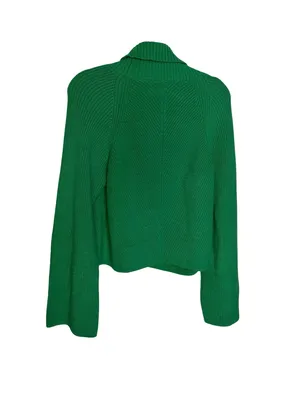 💚 Maeve by Anthropologie Green Ribbed Turtleneck Sweater Size XL 💚 thumbnail 5