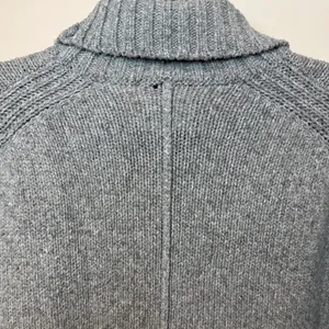 Zadig & Voltaire Alma Amour Grey Merino Wool Sequin Turtleneck Sweater Small thumbnail 5