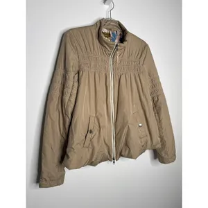 Free People Smocked Bomber Jacket with Floral Lining – Size Small thumbnail 6