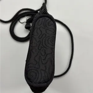Vintage‎ Avon Black Tassle Jacquard Evening Bag Crossbody Mini Purse Black Tie thumbnail 6