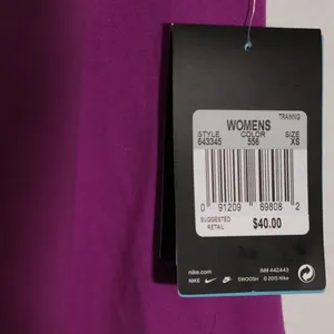 NWT Nike Workout Tank Top Size XS Purple thumbnail 4