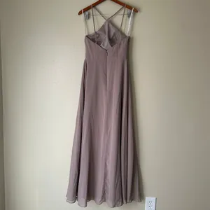 Azazie Bailey Bridesmaid Taupe Dress Size A6 thumbnail 7