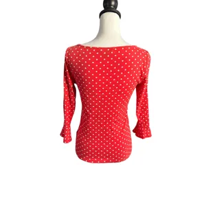 Lauren Ralph Lauren Red and White Medium Top thumbnail 2