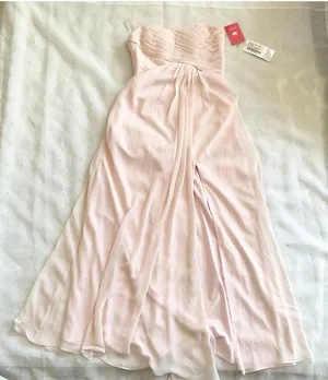 NWT JJ"s HOUSE pink maxi long dress SZ 8 bust32 Formal Dress thumbnail 1