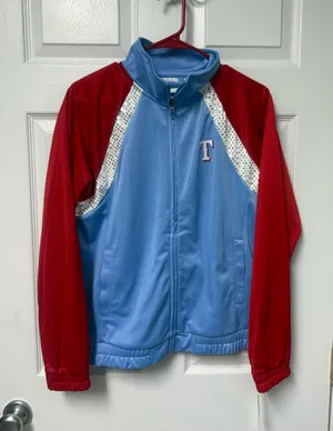 G-III Sports by Carl Banks Texas Rangers full-zip track jacket thumbnail 1