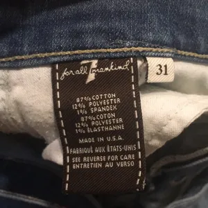 7 For All Mankind Light Wash Roxanne Skinny Jeans Designer Denim Minimalist thumbnail 4