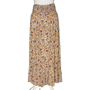 Cynthia Rowley Top Midi Skirt Set L Floral Matching Outfit‎ Peasant Cottage Boho thumbnail 5