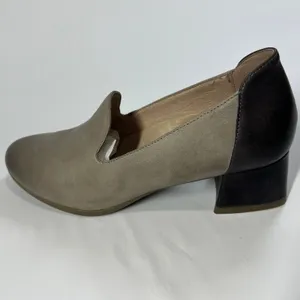 Dansko Preston Heeled Loafers Stone Nubuck‎ & Black Leather Comfort EU 37 US 7 thumbnail 7