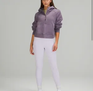 Lululemon Scuba Oversized 1/2 Zip Hoodie In dusky Lavender XS/S NWT thumbnail 2