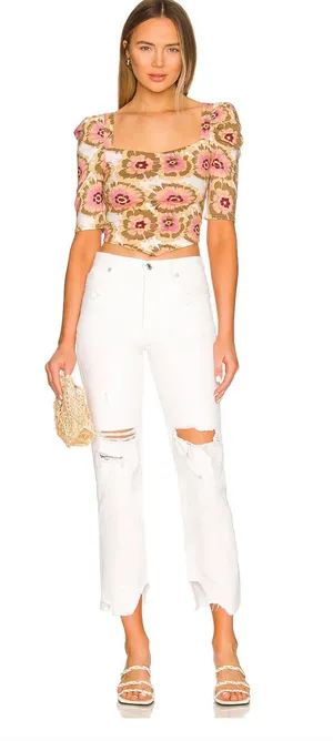 Free People Tapered Baggy Boyfriend Jeans thumbnail 3