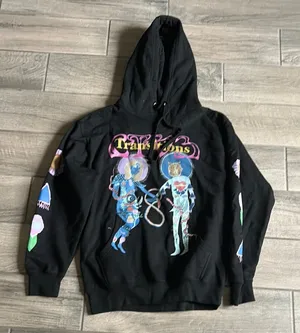 Travis Scott Black Graphic Hoodie thumbnail 1