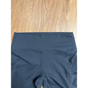 Fabletics Womens Black High Waisted Mesh Panel Pocket Leggings Activewear Sz Med thumbnail 4
