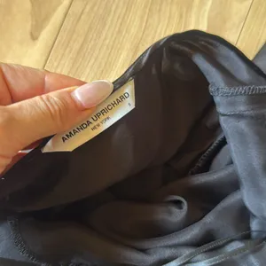 Amanda Uprichard Black Satin Halterneck Dress thumbnail 3