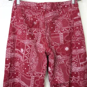 Daydreamer LA Red Bandana Patchwork Low Rise Baggy Relaxed Fit Denim Jeans 7/28 thumbnail 5