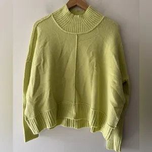 Anthropologie Maeve Gretchen Mock Neck Cozy Sweater Yellow Wool Blend‎ thumbnail 2