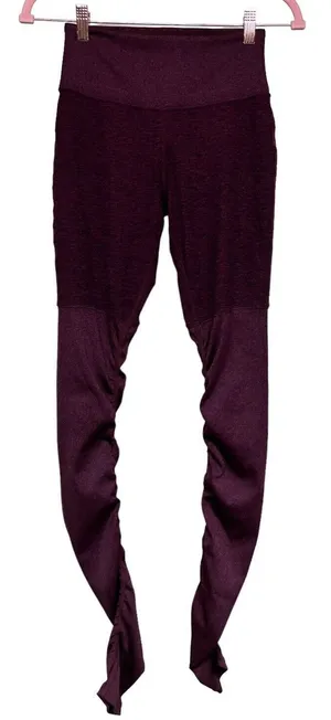 Alo‎ Yoga Goddess Rib Leggings Garnet Space Dye Maroon Women’s Size Small thumbnail 1