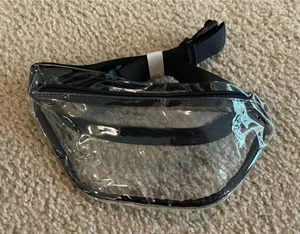 Woman men see thru belt bag fanny pack thumbnail 1