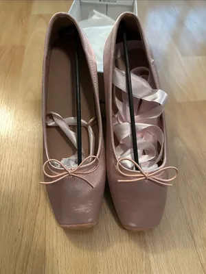 NIB Pink Satin Ballerina Slippers sz 9.5 M thumbnail 7