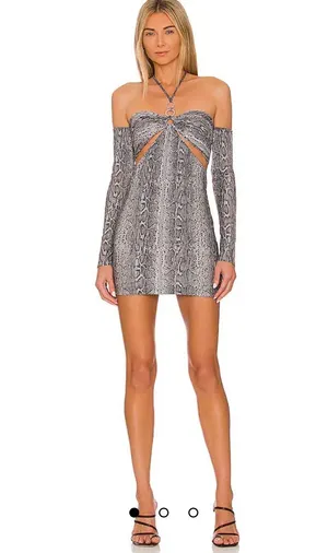 Camila Coelho Revolve Snake Print Mini Dress thumbnail 1