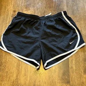 Nike Black Running Shorts with White Accents thumbnail 1