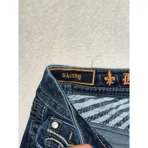 Rock Revival Women's Alivia Skinny Dark Wash Low Rise Jeans Studded Sz 27 thumbnail 4