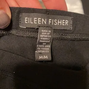 Eileen Fisher wide-leg crop black pants, medium thumbnail 3