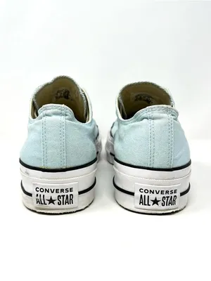 Converse Chuck Taylor All Star Lift Ox Platform Light Blue Ocean Bliss Canvas 10 thumbnail 7