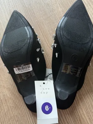 Black Jeweled Pointed-Toe‎ Mule thumbnail 2