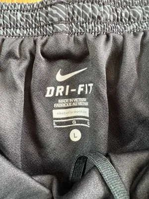 Nike Dri-FIT Women’s Running Shorts Gray Black Pattern Athletic Size Large thumbnail 3
