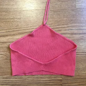 bright coral pink halter top thumbnail 2