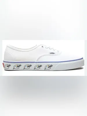 Vans Authentic Sidewall-Paint Palette Low Top Sneakers In True White Canvas thumbnail 7