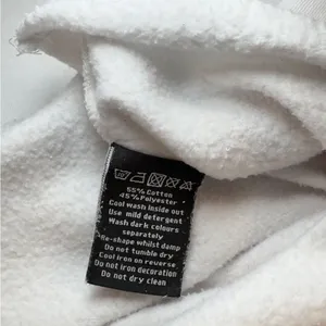 Alphalete White Oversized Crop Crewneck Sweatshirt with Logo XLARGE thumbnail 5