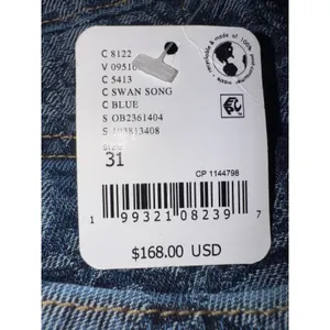 We The Free Free People Eden Slouch Swan Song Jeans Size 31 (Sold Out Colorway) thumbnail 9