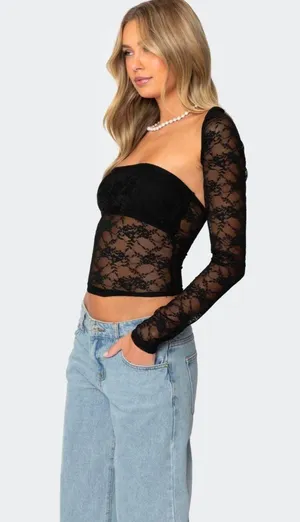 Mesh Black Top Set thumbnail 2
