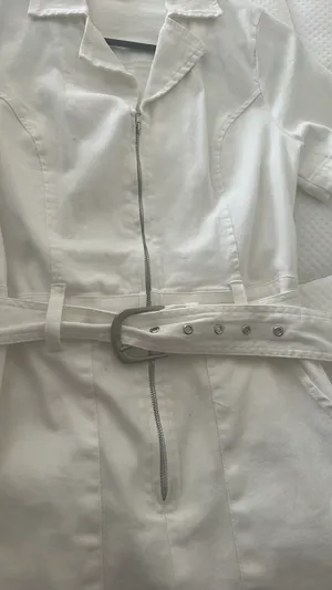 Denim white mini dress Size XS thumbnail 3