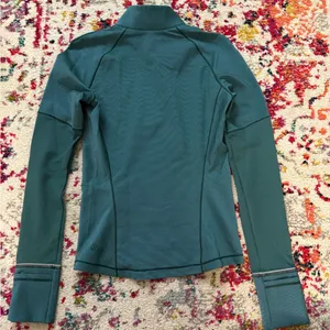Lululemon Two Toned Ribbed Running Half Zip thumbnail 4