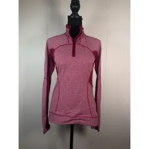 Lululemon 1/4 Zip Top Womans Size 6 Bumble Berry Run for Gold Pullover Yoga thumbnail 2