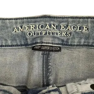 American Eagle 360 Super Stretch Bluet High Rise Short Womens Jeans SZ 6 thumbnail 5