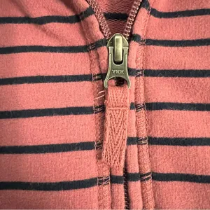 LL Bean Pink Striped 1/4 Zip Pullover Sz S Regular thumbnail 7