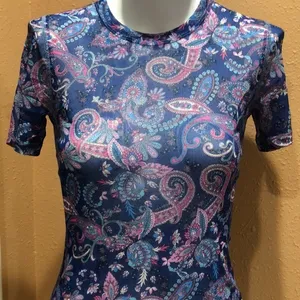 Karen Kane sheer top thumbnail 2