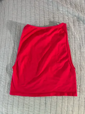 Free People Red Cropped Tank Top thumbnail 3