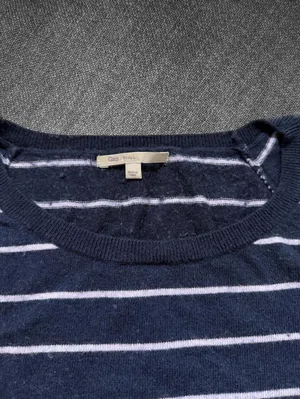Gap Navy Blue Striped Long Sleeve Button Cuff Sweater thumbnail 4