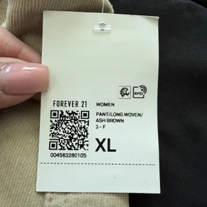 NWT Forever 21 Corduroy Flare Pants‎ Women's Size XL Tan Distressed Y2K Boho thumbnail 14