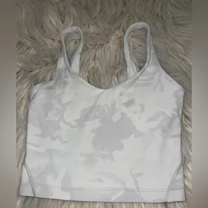 Lululemon Align Tank Top Size 0 White Camo – Flaw (Blue Stain) thumbnail 1